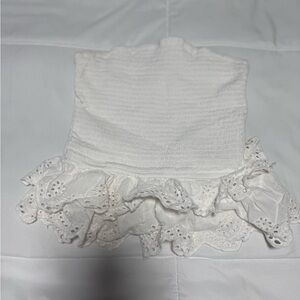 Japna White Ruffled Camisole